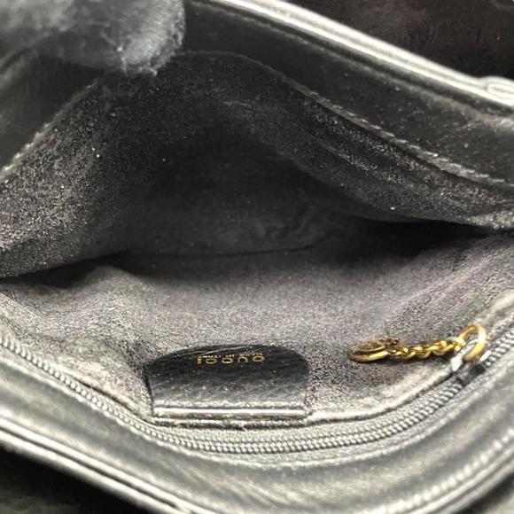 Vintage Gucci Horseshoe Shoulder Bag, Black, D2, Crossbody, Flap, Gold Hardwa... - Picture 16 of 16